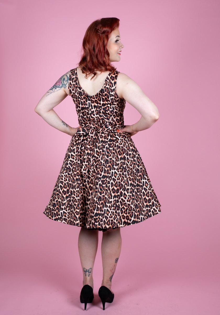 Tea Leopard Kellomekko-Lady Vintage-Miss Windy Shop